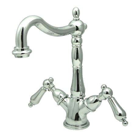Kingston Brass KS1491AL Heritage 2-Handle Vessel Sink Faucet, Polished Chrome KS1491AL